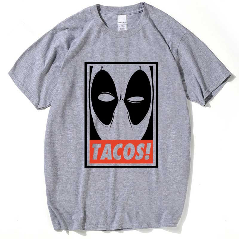 Printed Deadpool Anime Men T-Shirt