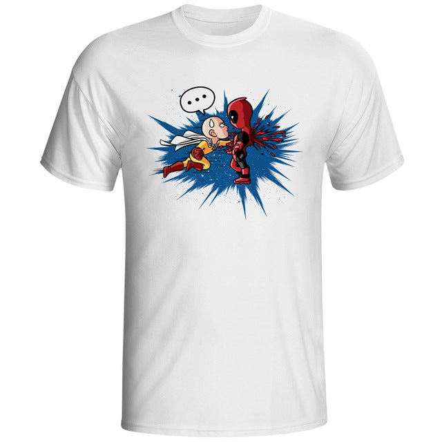Anime Cartoon Men Printed T-Shirt