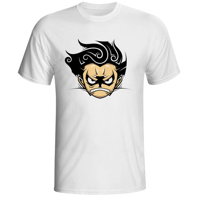 Anime Cartoon Men Printed T-Shirt