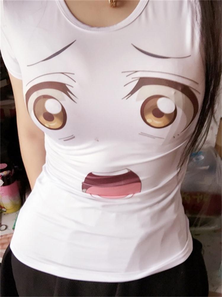 Women Anime Cute Emoji T-Shirt