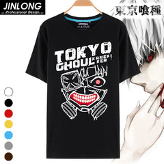 Cartoon Print Casual Men Anime T-Shirt