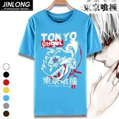 Cartoon Print Casual Men Anime T-Shirt