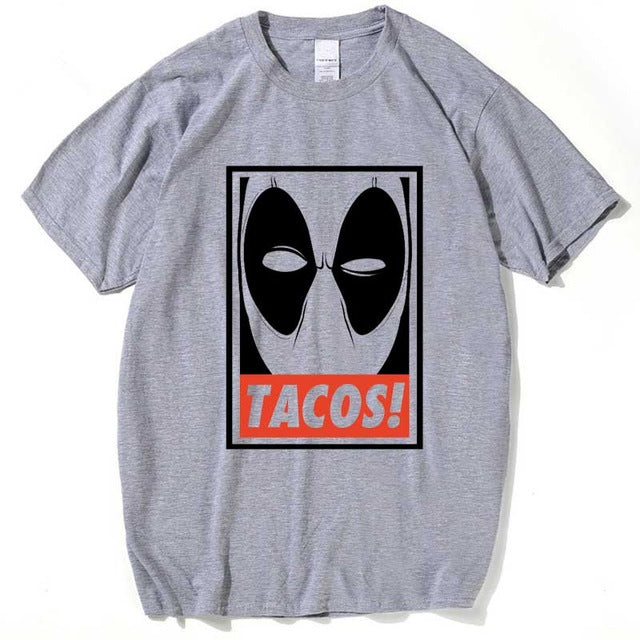 Printed Deadpool Anime Men T-Shirt