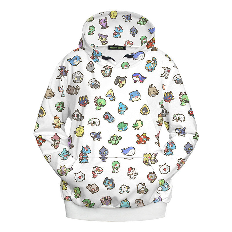 Casual Women Anime Printed Hoodies