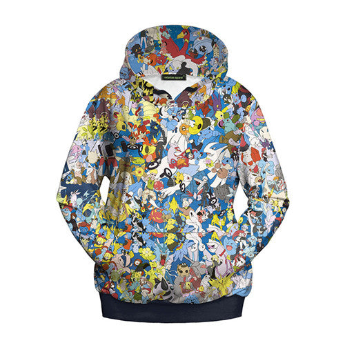Casual Women Anime Printed Hoodies