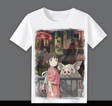 Printed Cartoon Adult Anime T-Shirt