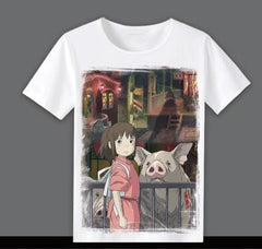 Printed Cartoon Adult Anime T-Shirt