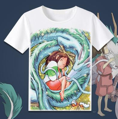 Printed Cartoon Adult Anime T-Shirt