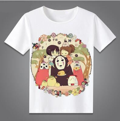 Printed Cartoon Adult Anime T-Shirt