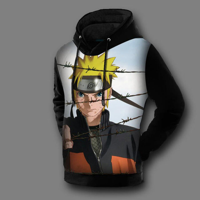 Adult Printed Anime Hoodies