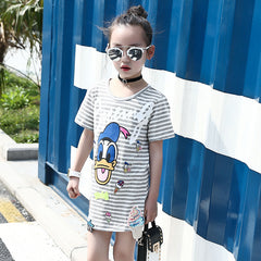 Anime Design Kids Stripe Fruit T-Shirt