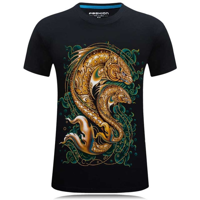 Printed Men Crossfit Anime T-Shirt
