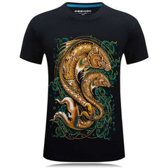 Printed Men Crossfit Anime T-Shirt