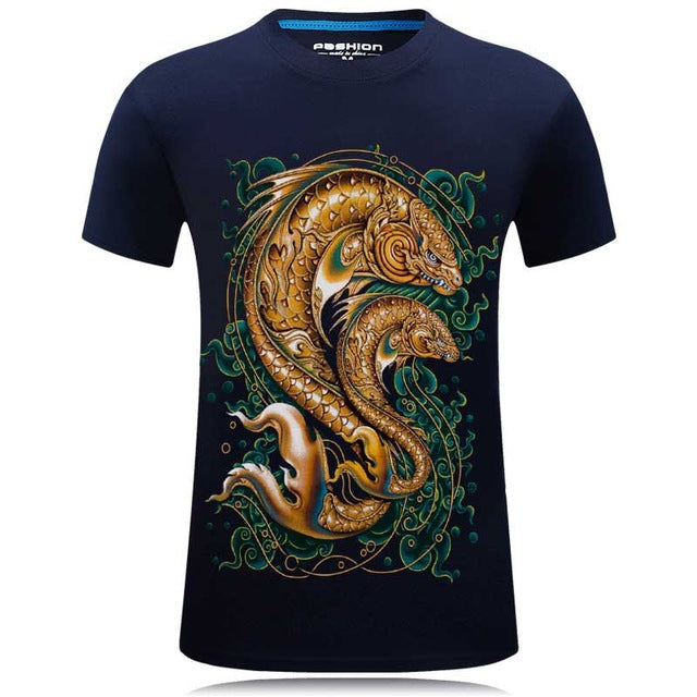 Printed Men Crossfit Anime T-Shirt