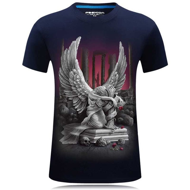 Printed Men Crossfit Anime T-Shirt
