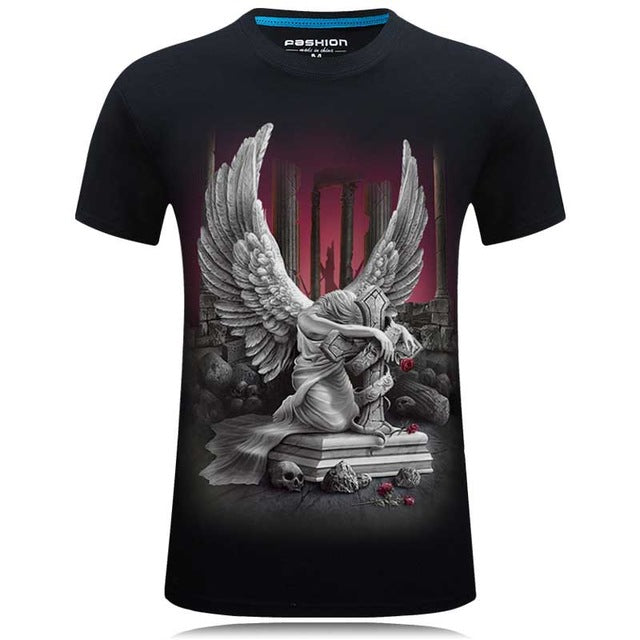 Printed Men Crossfit Anime T-Shirt