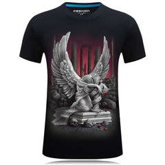 Printed Men Crossfit Anime T-Shirt