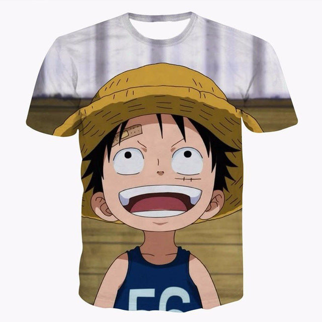 Cartoon Anime Men Fashion T-Shirt