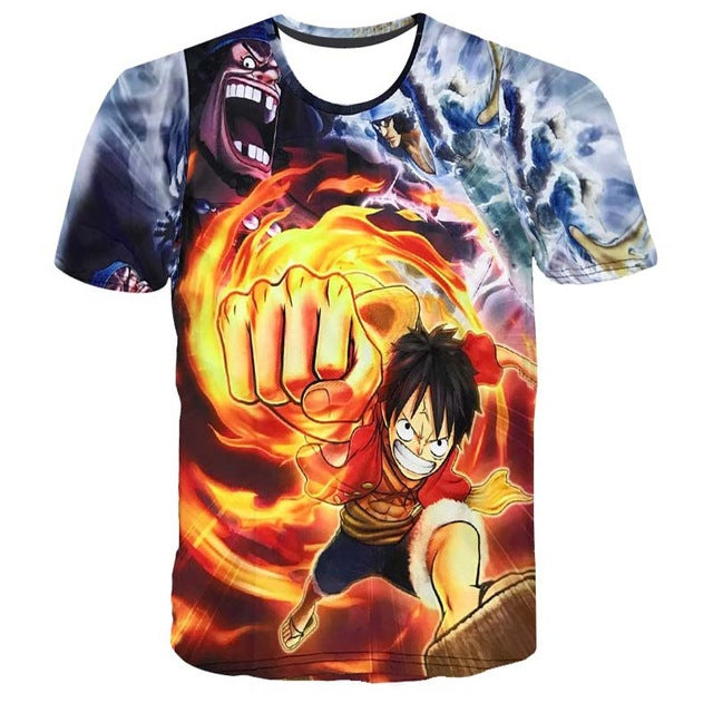 Cartoon Anime Men Fashion T-Shirt