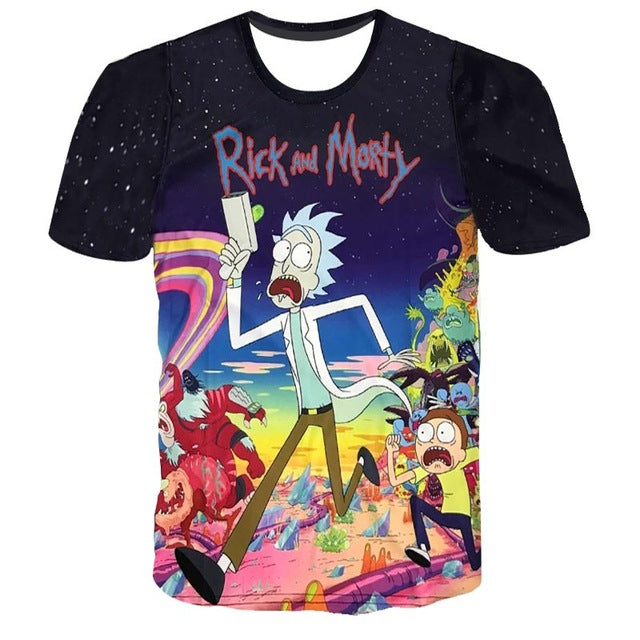 Cartoon Anime Men Fashion T-Shirt